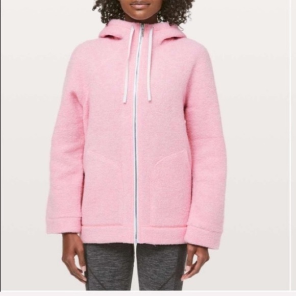 Lululemon So Sherpa Pink Hooded Jacket - Picture 3 of 7